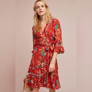 Anthropologie Farm Rio Kenzie Wrap Dress - XS